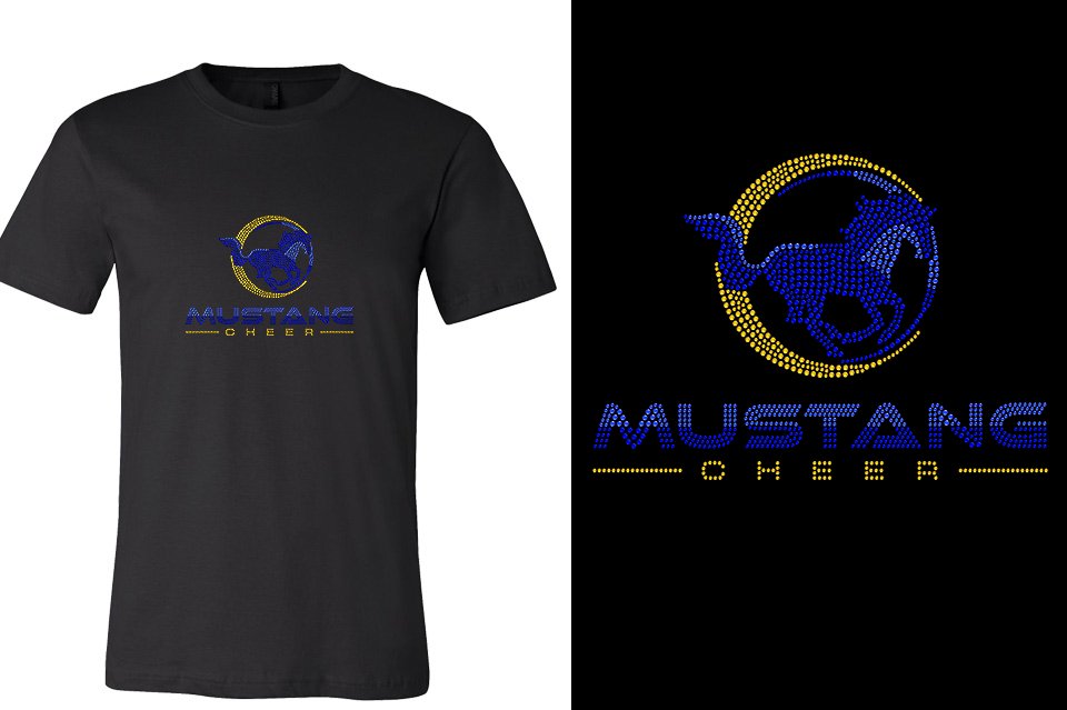 Rhinestones MUSTANG CHEER Unisex T-Shirt