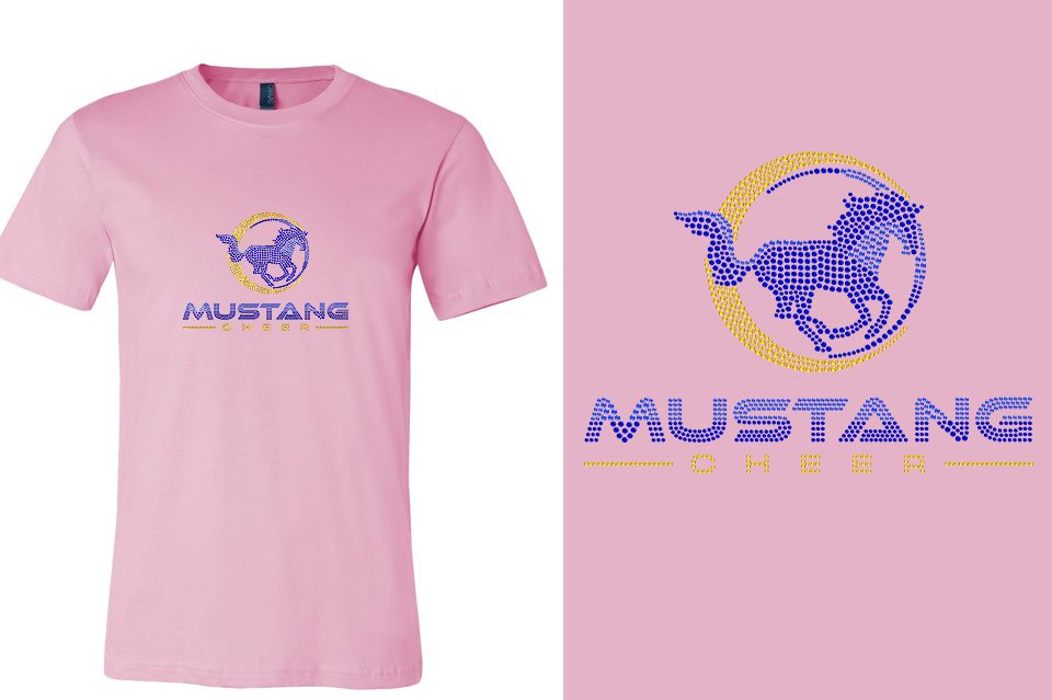 Rhinestones MUSTANG CHEER Unisex T-Shirt