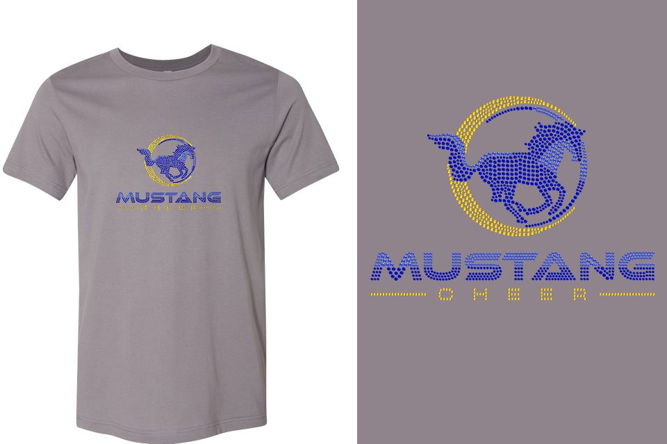 Rhinestones MUSTANG CHEER Unisex T-Shirt