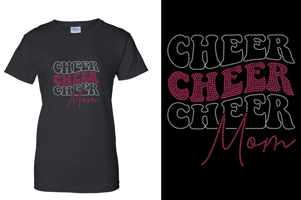 Rhinestones Cheer Mom Unisex t-shirt